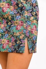 Big News Black Floral Brocade Skirt FINAL SALE