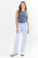 Taylor Light Wash Mid Rise Baggy Jeans