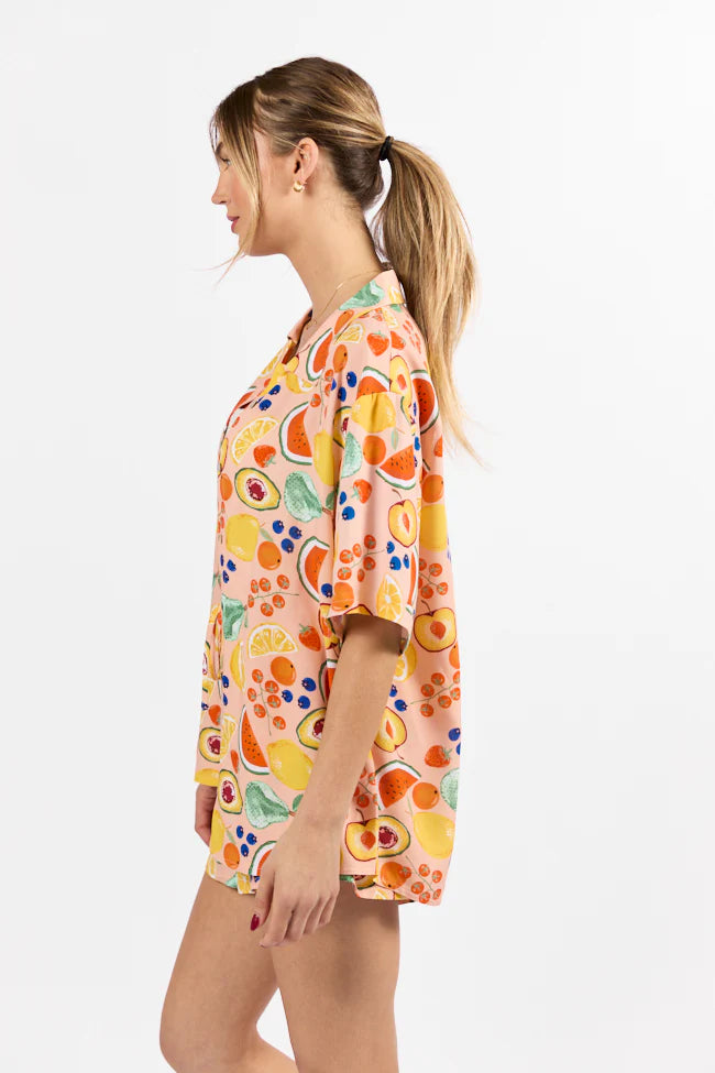 Home Grown Fruit Icon Print Two Piece Set SALE