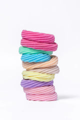 Rainbow Soft Hair Ties Set