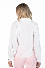 Basic Foundation Ivory Button Down Blouse