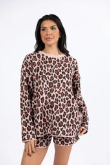 Sign Of The Times Leopard Striped Sweater Set SALE