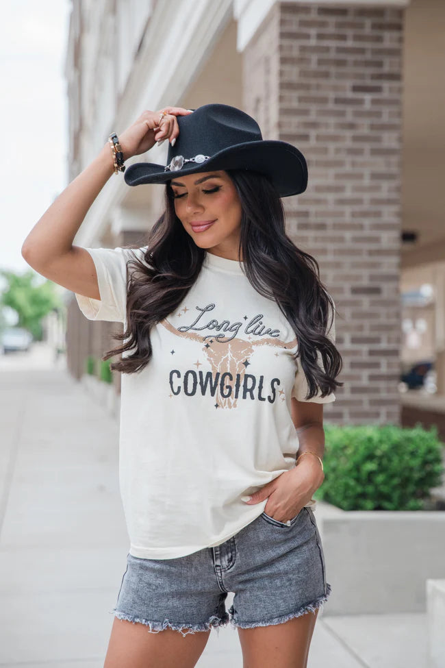 Long Live Cowgirls Ivory Comfort Colors Graphic Tee