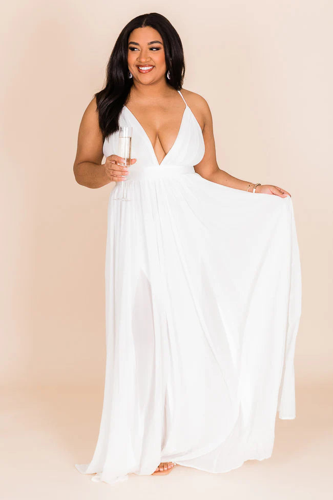 It All Begins With Love White Maxi Dress FINAL SALE