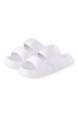 Ciana Ivory Double Strap Cloud Slides FINAL SALE