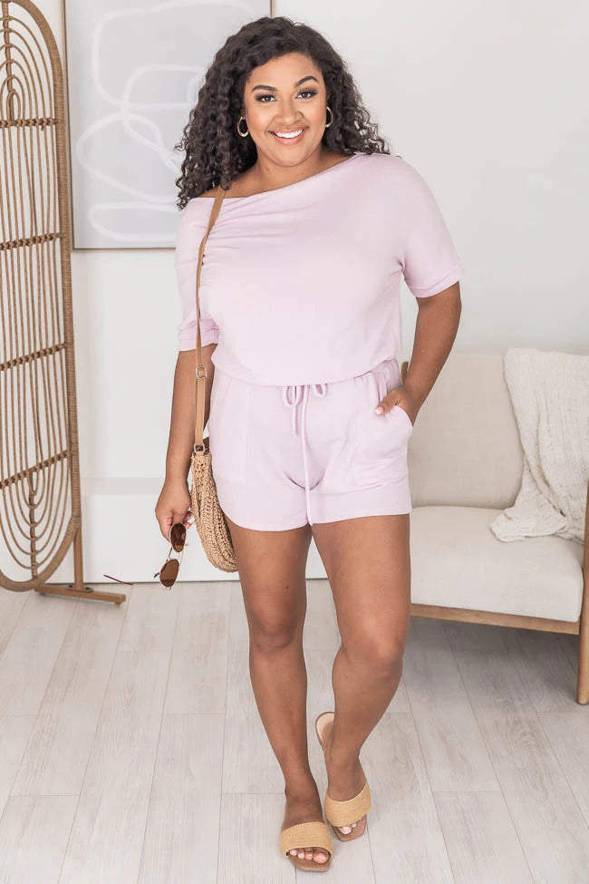 Truthfully Trendy Lavender Romper FINAL SALE