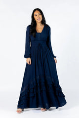 Lucky To Have You Navy Maxi Dress