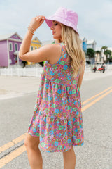 Just Thinking About You Retro Floral Dress FINAL SALE