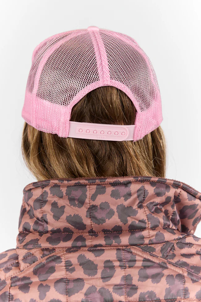 But Daddy I Love Him Light Pink Trucker Hat FINAL SALE