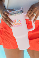 Sippin' Pretty Sunshine State Of Mind 40 oz Drink Tumbler With Lid And Straw SALE