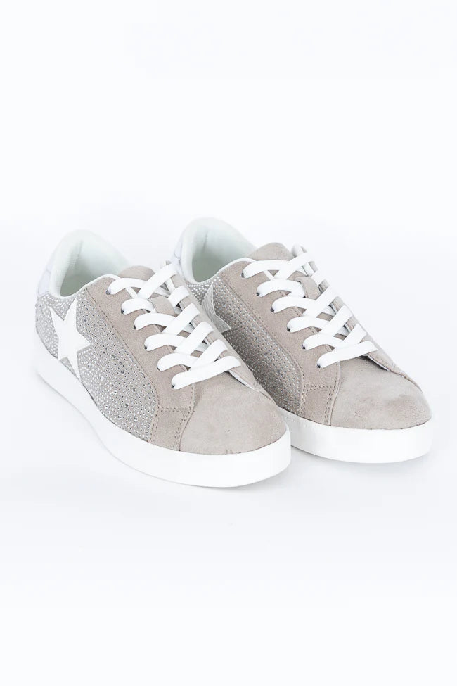 Karlie Taupe Rhinestone Star Sneaker SALE