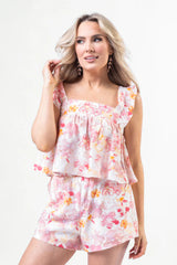 Meadows Call Multi Floral Print Two Piece Set