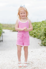 Kid's Rylee Pink Terrycloth Romper SALE