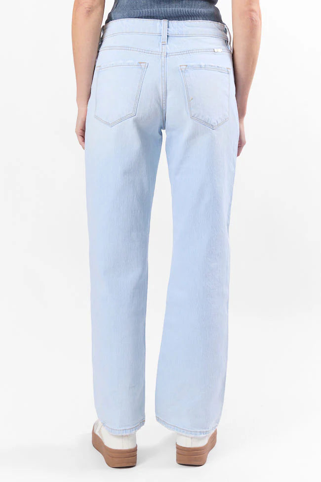 Taylor Light Wash Mid Rise Baggy Jeans