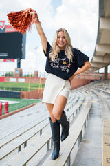 Classy Until Kick Off Black Stitched Tee FINAL SALE