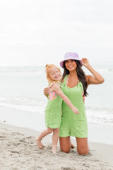 Remember This Feeling Lime Terry Knotted Romper SALE