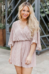 Can't Live Without You Taupe Tribal Printed Romper FINAL SALE