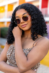 Gold Aviator Sunglasses