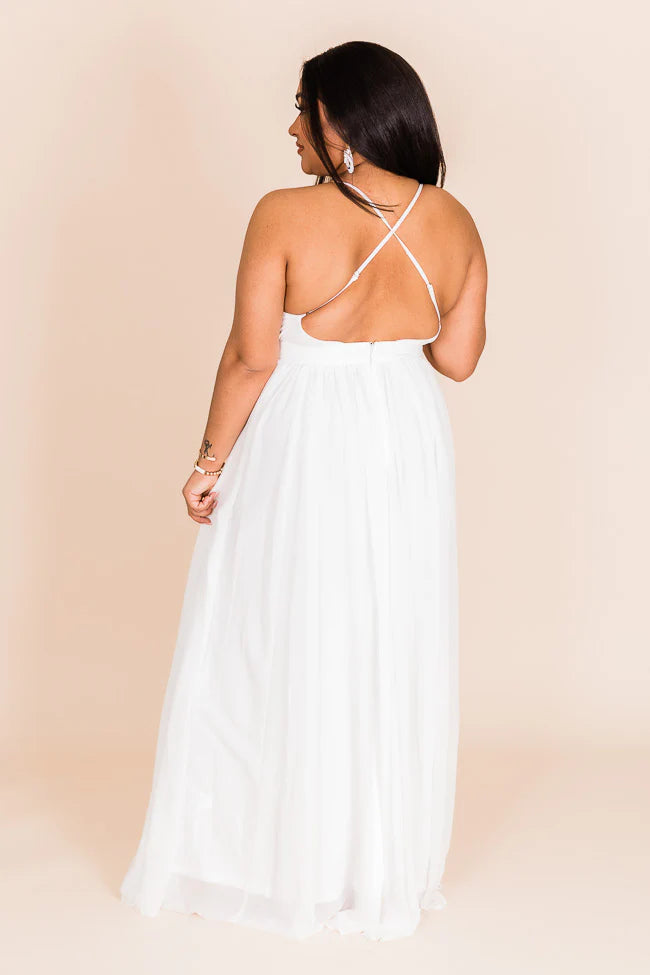 It All Begins With Love White Maxi Dress FINAL SALE