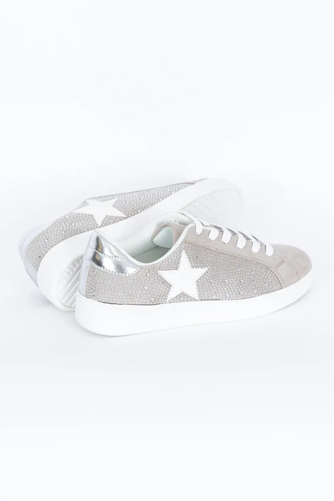 Karlie Taupe Rhinestone Star Sneaker SALE