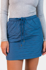 Colder Weather Blue Quilted Skort SALE