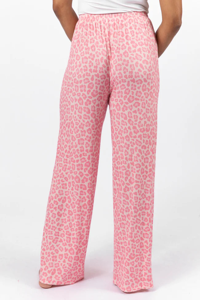 Sweet Dreams Pink Leopard Pajama Pants FINAL SALE