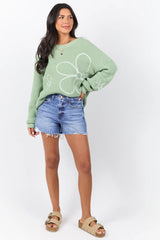 Emmy High Waisted Stretch Relaxed Raw Hem Denim Shorts