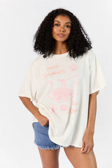 More Spaghetti Less Upsetti Off White Hyfve Oversized Graphic Tee