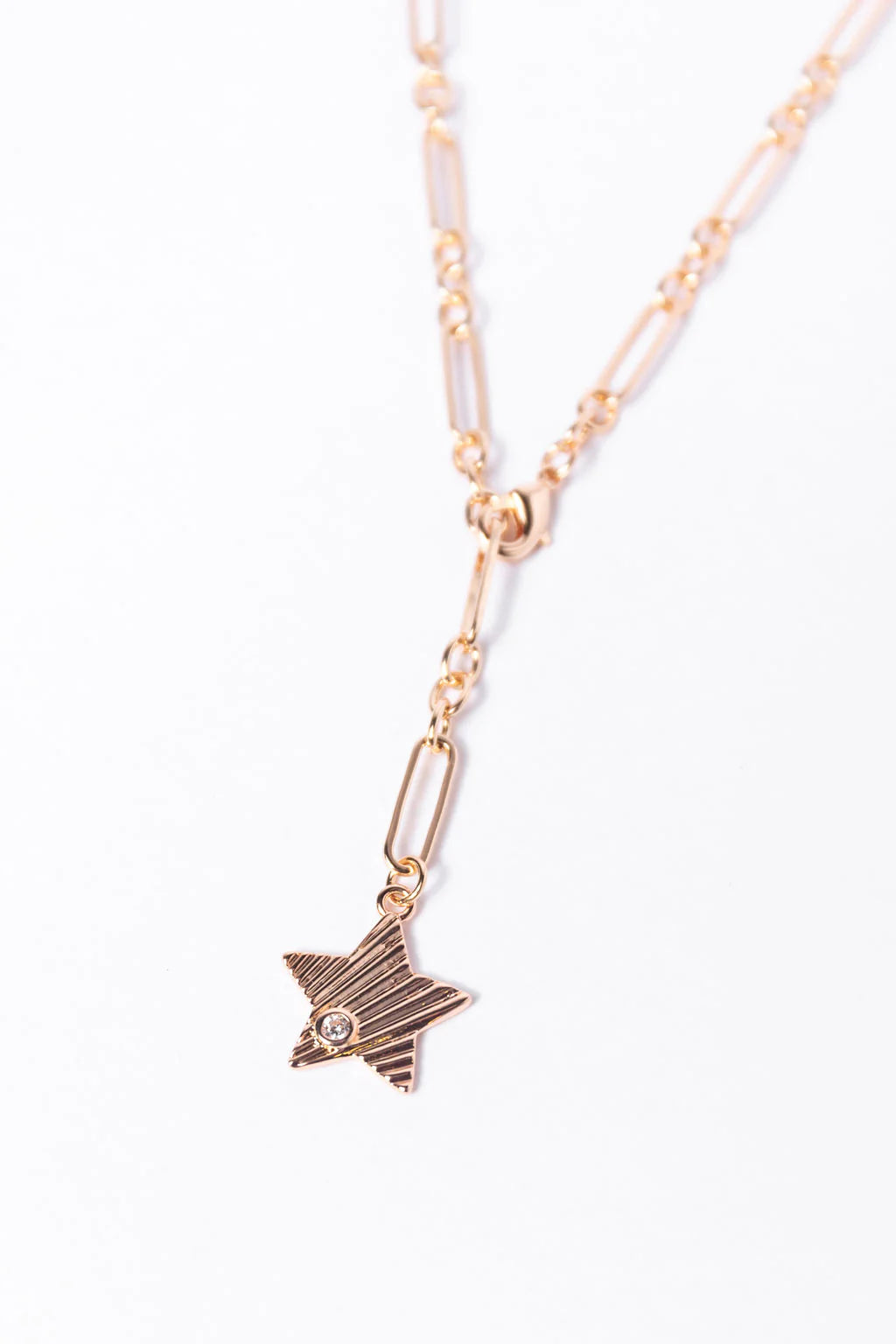 Star Dangle Gold Necklace