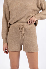 Cloud Chaser Mocha Sweater Knit Shorts SALE