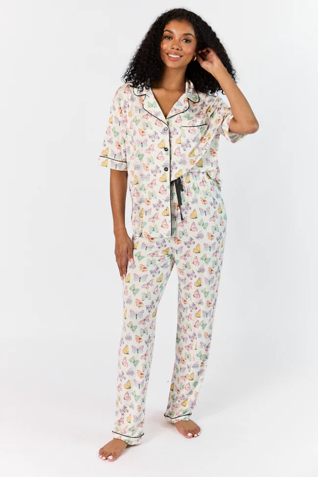 Good To Get Away Butterfly Pajama Pants