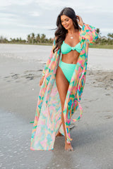 Eyes On Paradise in Kaleidoscope Dreams Belted Kimono Cover Up SALE