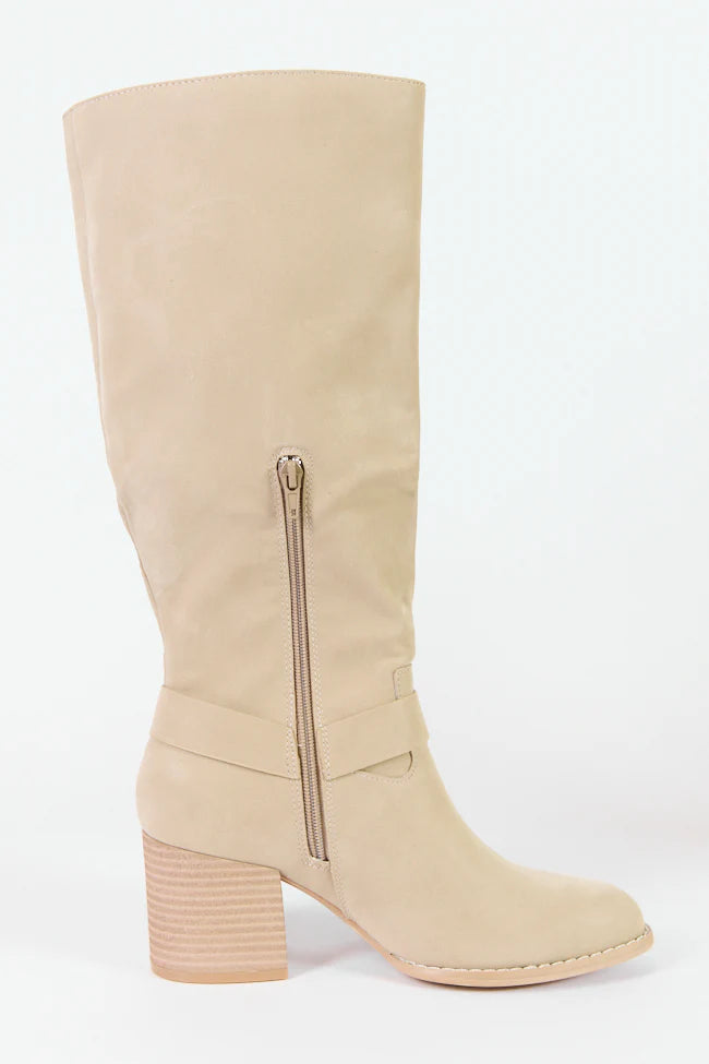 Hendrix Taupe Moto Tall Boot