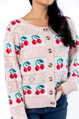 Cherry Happy Blush Cardigan