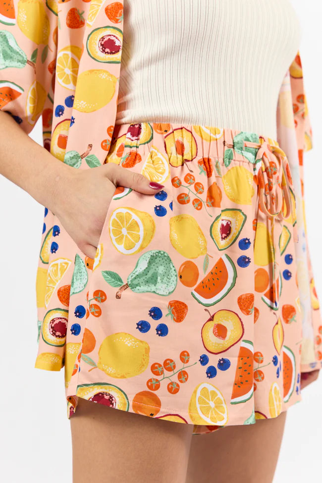 Home Grown Fruit Icon Print Two Piece Set SALE