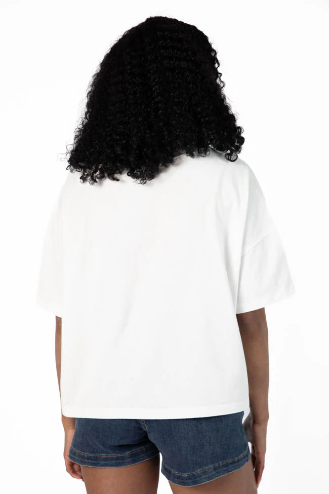 Perfect Staple Ivory Soft Knit Pocket Tee