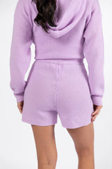 Cloud Chaser Lilac Sweater Knit Shorts SALE