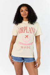 Airplane Mode Ivory Comfort Colors Graphic Tee