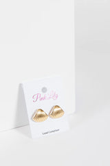 Gold Shell Earrings