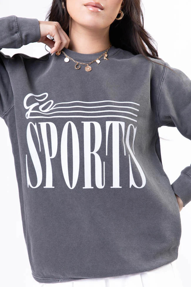 Go Sports Pepper Comfort Colors Graphic Sweatshirt