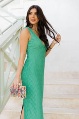 All Dolled Up Kelly Green Midi Dress FINAL SALE