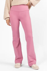 Get Moving Pink Flare Knit Leggings SALE