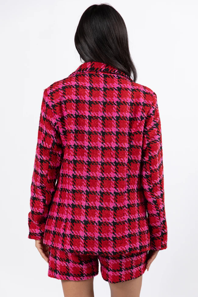 That's Life Multi Houndstooth Blazer FINAL SALE