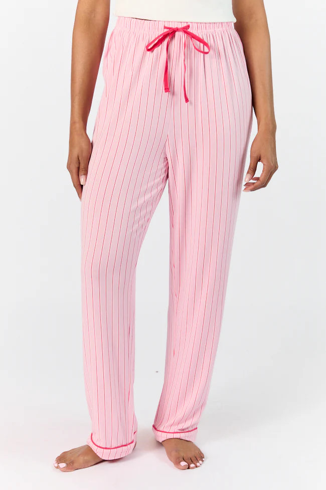 Good To Get Away Pink and Red Stripe Pants