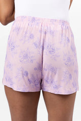 Sweet Dreams In Purple Floral Fantasy Pajama Shorts FINAL SALE