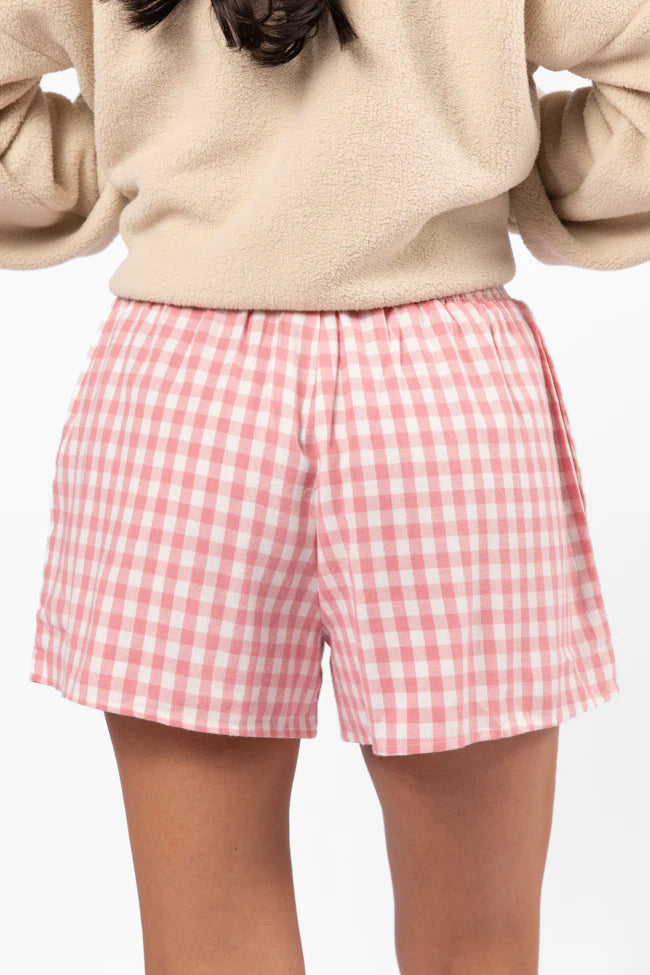 Keep It Brief Pink Flannel Boxer Shorts SALE