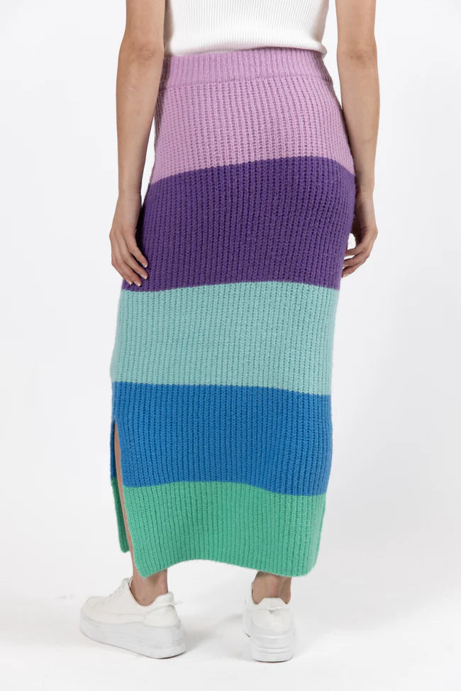 Coming Together Multi Color Striped Skirt FINAL SALE