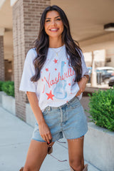 Nashville Star White Comfort Colors Graphic Tee