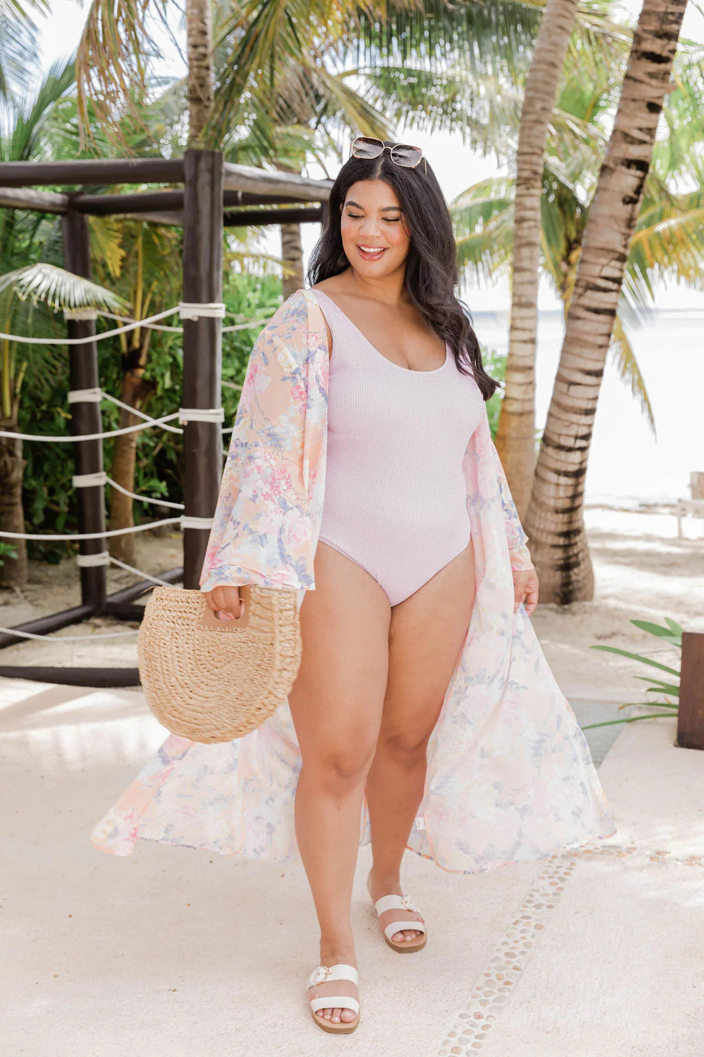 Truth About You Coral Floral Duster Kimono FINAL SALE