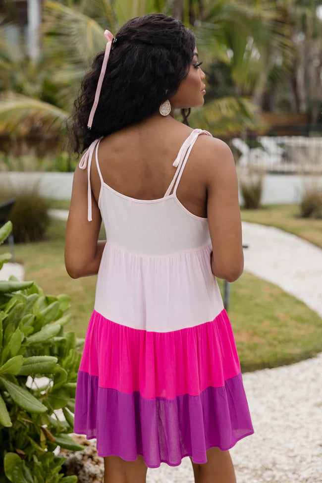 Pink Paradise Colorblock Dress SALE